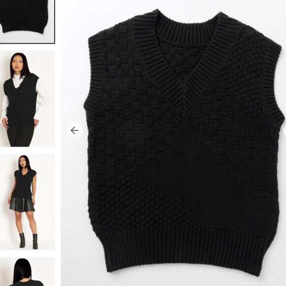 Blackmilk - Black Textured Knit Vest - Limited - AU XS/S - Picture 6 of 11